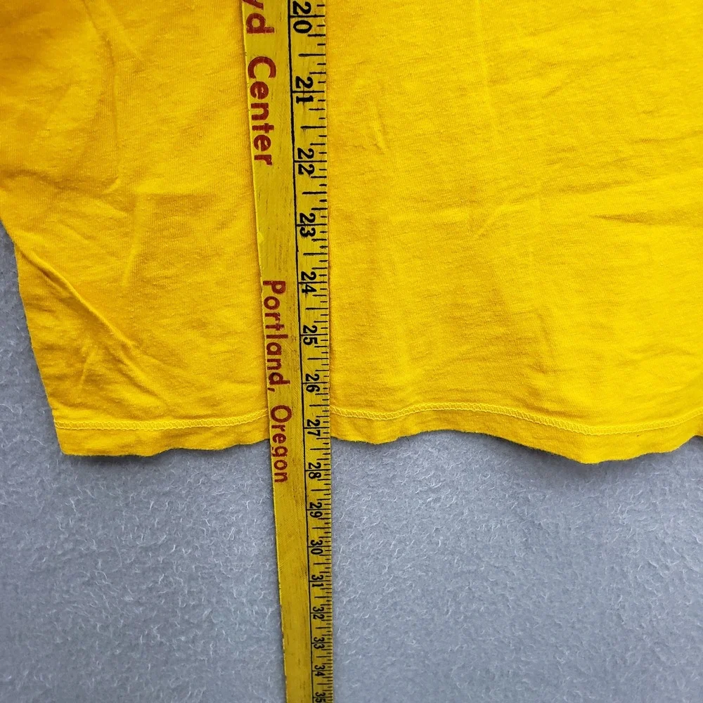 American Eagle Men's Legend Tee Shirt Bird Logo Yellow Minimalist Casual Basic L